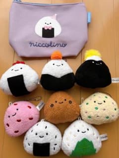 にっこりーノ おにぎり ぬいぐるみ8種+ポーチ1種 セットのサムネイル