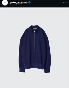 YOKE(ヨーク)3/4 ZIP PULLOVERSWEAT SHIRTサイズ2 - メルカリ
