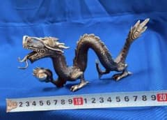 ドラゴン 龍 真鍮 ブロンズ 開運 置物 昇運 風水 竜 ずっしり - メルカリ