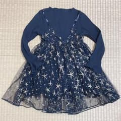 星？ヒトデ？キラキラチュールワンピース❤韓国子供服のサムネイル
