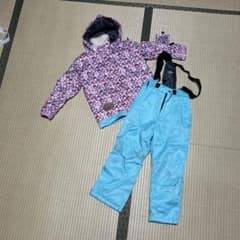 子供用スノーボードウェアセット（花柄）のサムネイル