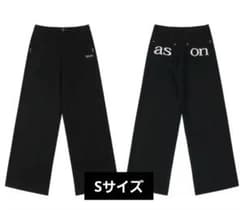 as"on アズオン SMOG WIDE PANTS ブラック ason 韓国のサムネイル