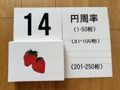 円周率1〜250桁　両面印刷　おまけありのサムネイル
