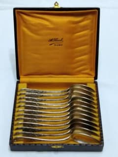 フランス　A.Foch DIJONアンティークスプーン12本セット フランス A.Foch DIJONアンティークスプーン12本セット