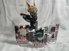 ヒロアカ 爆豪勝己 Bakugo フィギュア アクスタ3点 おまけ付きのサムネイル
