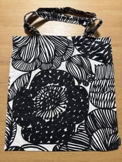 marimekko トートバッグ ブラック マリメッコ　エコバッグのサムネイル
