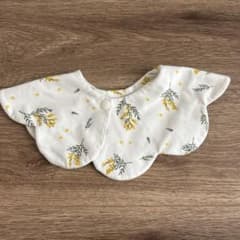 ミモザ柄 まんまるスタイ よだれかけ　コニーのサムネイル
