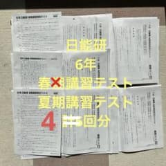 日能研 中学受験6年夏期講習テスト全4回 2023年実施 - メルカリ