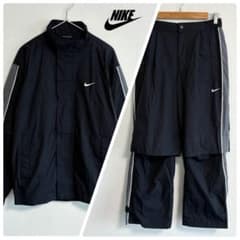 00’s Nike ナイロン セットアップ Y2K テック 裾絞り e318 00s Y2K NIKE GOLF テック ギミック ナイロン セットアップ M - メルカリ