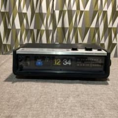 昭和レトロジャンクNational(ナショナル)RC-704ラジオパタパタ時計付