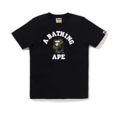エイプA BATHING APE ブラック Tシャツ Sのサムネイル