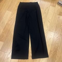 ワイドパンツ スラックス ブラック Lのサムネイル