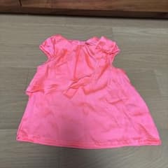 H&M キッズ ノースリーブ トップス ピンク リボンのサムネイル