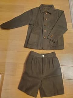 ダークブラウン ジャケットとショーツセットのサムネイル
