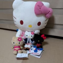 10体セット　ハローキティLLぬいぐるみピンクチェックver.　まとめ売り 4/11迄限定特価 新品 【 ハローキティ】LLぬいぐるみ ピンクチェック