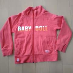 BABY DOLL ジップアップ トレーナー 110cm レッドのサムネイル