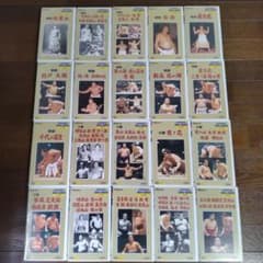 大相撲大全集 昭和の名力士 全20巻 VHSビデオ まとめ売り - メルカリ