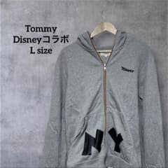 TOMMY ディズニージップアップパーカー グレー Lサイズ　y2kのサムネイル