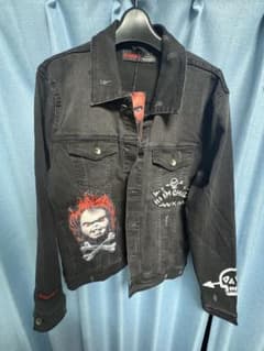 CHUCKY デニムジャケット Sサイズ ブラックのサムネイル