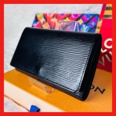 ルイヴィトン ポルトモネ ビエ トレゾール 二つ折り財布 ノワール