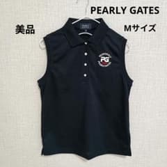 美品⭐︎ パーリーゲイツ ノースリーブ ポロシャツ 美品】パーリーゲイツ ノースリーブポロシャツ 黒 サイズ1 - メルカリ