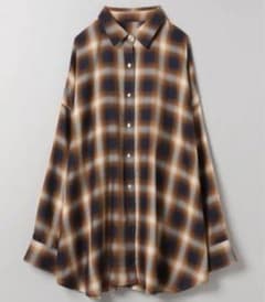 『美品』JEANASIS オンブレチェックシャツのサムネイル