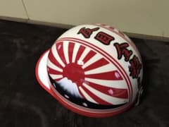 ピンクラメ 富士日章 コルク半 ヘルメット 旧車會 暴走族 ロケットカウル ピンクラメ 富士日章 コルク半 ヘルメット 旧車會 暴走族 ロケットカウル