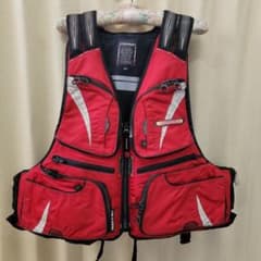 PROVISOR 釣り用ライフジャケット L/XL 赤のサムネイル