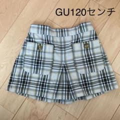 GU 120センチ　チェック ショートパンツ キュロットのサムネイル