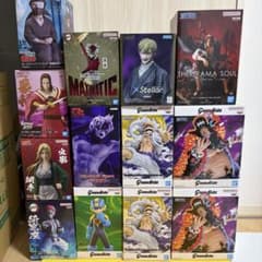 【まとめ売り】人気アニメ　フィギュア 13点セット　ワンピース　鬼滅　ナルト