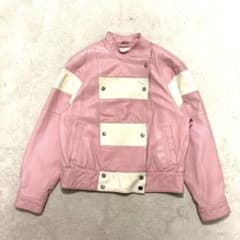 Courreges Pink Leather Jacket archive - メルカリ