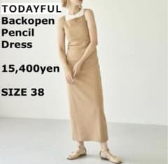 TODAYFUL ワンピース バックオープンペンシルドレス キャミワンピ 美品