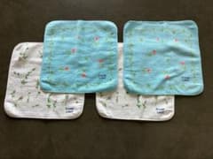 Private Label 花柄タオルハンカチ 2色4枚セットのサムネイル