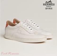 HERMES スニーカー Hロゴ ホワイト - メルカリ