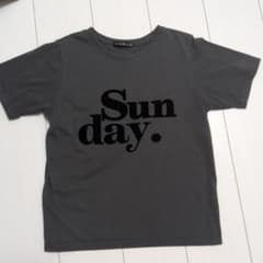 GORGE 半袖Tシャツ Sun day. グレーのサムネイル