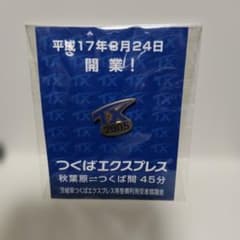 つくばエクスプレス TX 開業記念 ピンバッジ 2005年のサムネイル
