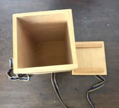 木箱 紐付き 古道具 アンティーク 桐箱 古道具 木箱 真田紐付き 蓋付き 桐箱 杉箱 空箱 収納 小物入れ