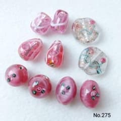 ■500円均一■ 在庫整理No.275 チェコ製　ランプワークビーズ 10個のサムネイル