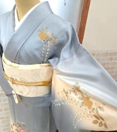 スワトウ総刺繍付け下げ訪問着トールサイズ4点フルセット、着物、袋帯、帯締め帯揚げ スワトウ刺繍、辻ケ花文様訪問着4点フルセット、着物、袋帯、帯締め