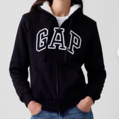 未開封 GAP ロゴ 裏ボア ジップパーカーのサムネイル