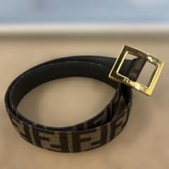 FENDI / フェンディ | ズッカ レオパード ベルト / 8C0303 | 70/28 | ブラウン | レディース 350928642_2.jpg