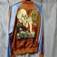 CHRISTIAN DADA スカジャン 骸骨 刺繍 - メルカリ
