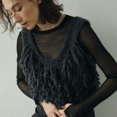 anuke Fringe Knit Bustierのサムネイル