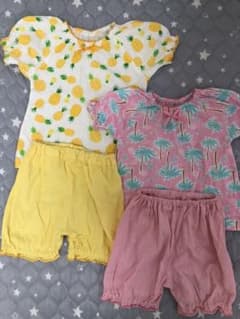 西松屋　半袖パジャマ　90サイズ　女の子のサムネイル