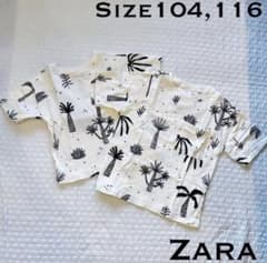 【美品】ZARA ザラ お揃い Tシャツ 104 116サイズ　兄弟　姉妹