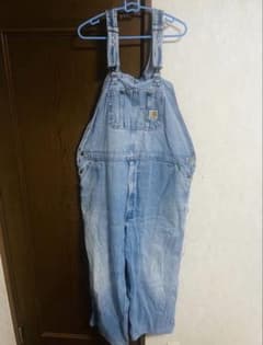 90's BIG SIZE Carhartt デニムオーバーオールw46のサムネイル