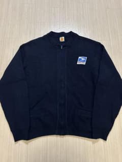 USPS 刺繍ロゴ ネイビー ジップカーディガン 2XL USPS 刺繍ロゴ ネイビー ジップカーディガン 2XL - メルカリ
