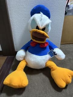 ディズニードナルドダック マックスジャンボおこり顔ふわふわぬいぐるみのサムネイル