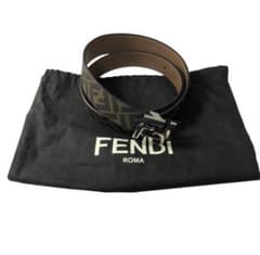 FENDI FFロゴ ベルト ブラウン/ブラックのサムネイル