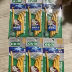 【新品】G.U.M 歯間ブラシ L字型 極上フィット Sサイズ 8本入 6セットのサムネイル